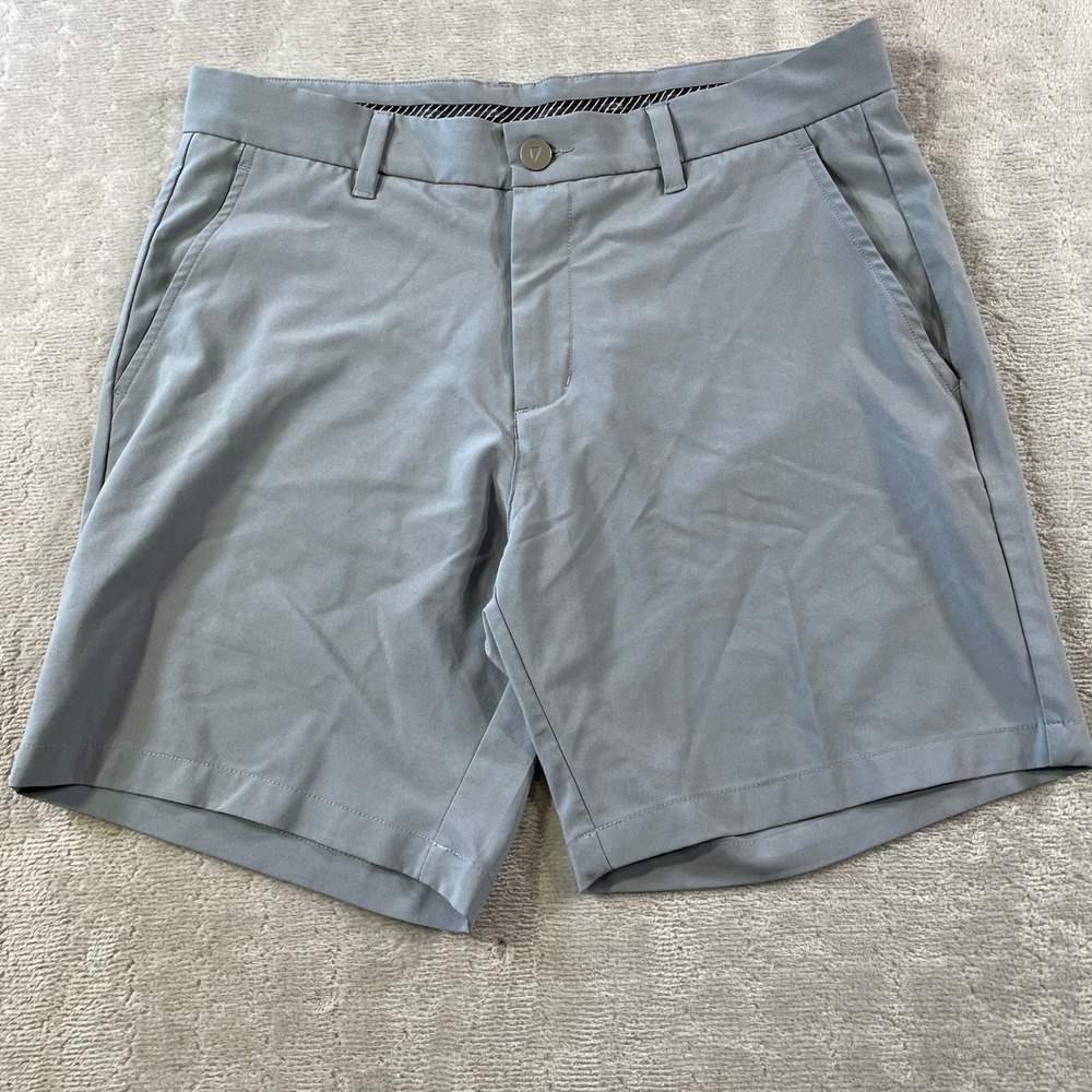 Primo Shorts Mens 32 Gray 7" Performance Lightweight Golf Performance Preppy
